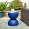 Glitzhome® 18" Multi-Functional Terrazzo Garden Stool